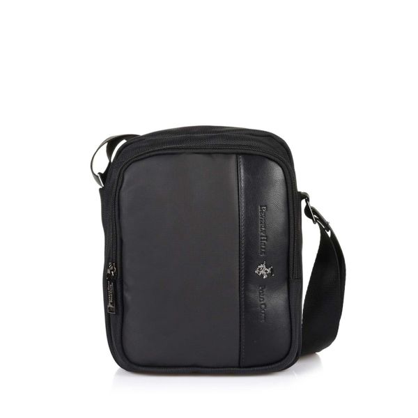 Τσαντάκι ώμου μαύρο ανδρικό Beverly Hills Polo Club Miami Shoulder Bag BH-1372 Black