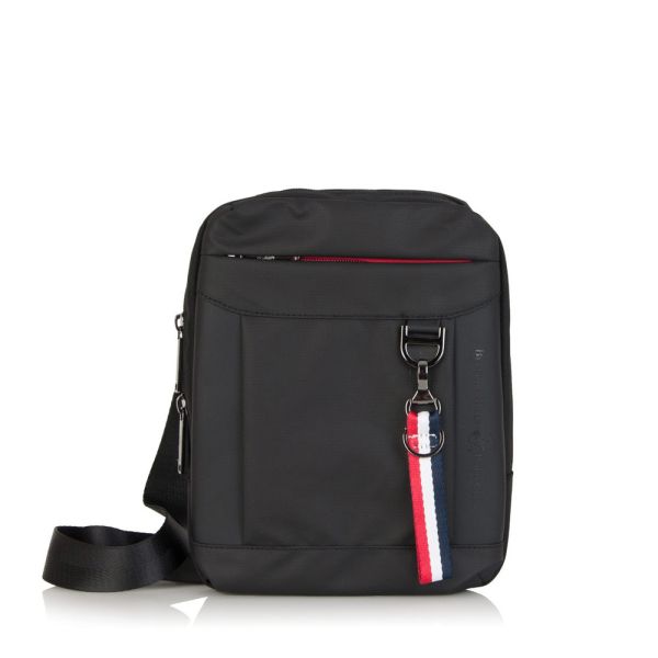Τσαντάκι ώμου μαύρο ανδρικό Beverly Hills Polo Club Portland Shoulder Bag BH-1551 Black