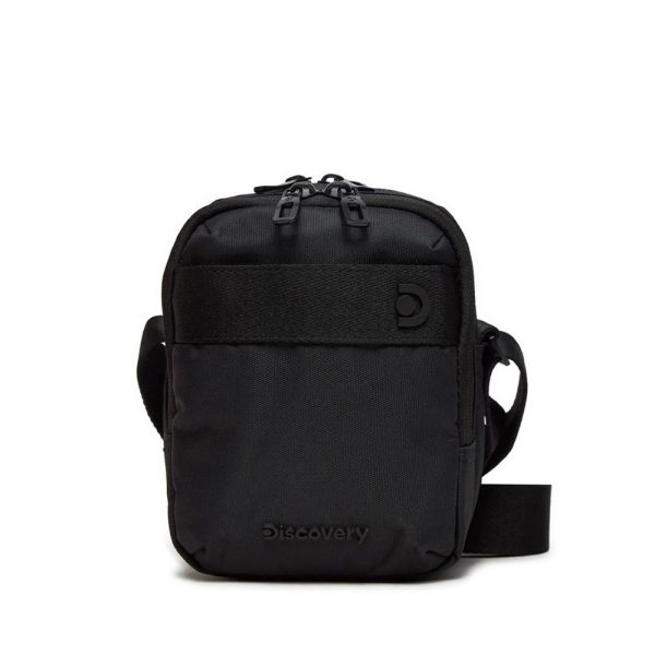 Τσαντάκι ώμου ανδρικό μαύρο  Discovery Downtown Utility Bag D00911.06 Black