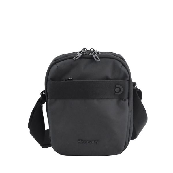Τσαντάκι ώμου ανδρικό μαύρο Discovery Downtown Utility Bag D00912.06 Black
