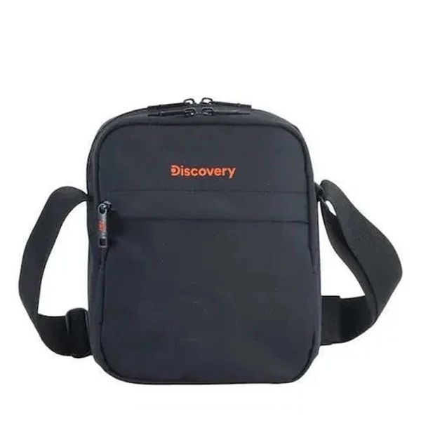 Τσαντάκι ανδρικό ώμου μαύρο Discover Geyser Shoulder Bag D01209.11 Black