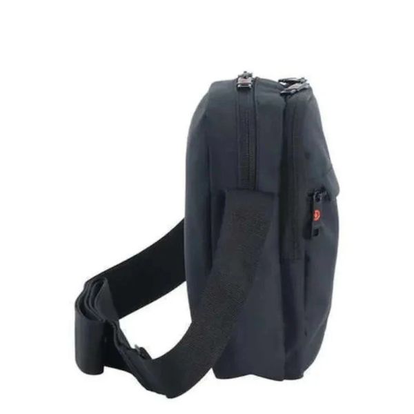 Τσαντάκι ανδρικό ώμου μαύρο Discover Geyser Shoulder Bag D01209.11 Black