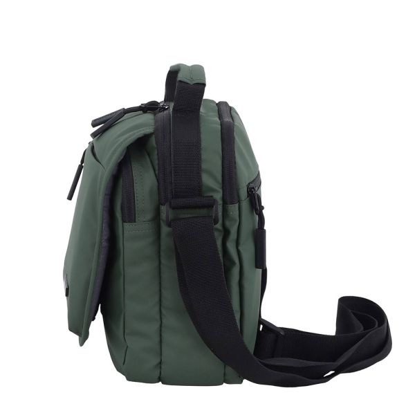 Τσάντα ανδρική ώμου & χεριού χακί Discover Urban Handle Shoulder Bag D03445.11 Khaki