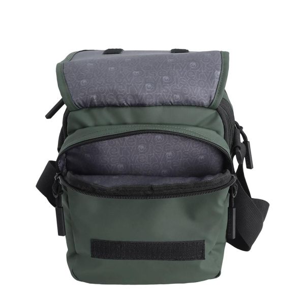 Τσάντα ανδρική ώμου & χεριού χακί Discover Urban Handle Shoulder Bag D03445.11 Khaki