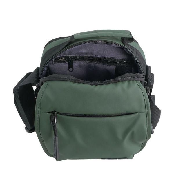 Τσάντα ανδρική ώμου & χεριού χακί Discover Urban Handle Shoulder Bag D03445.11 Khaki