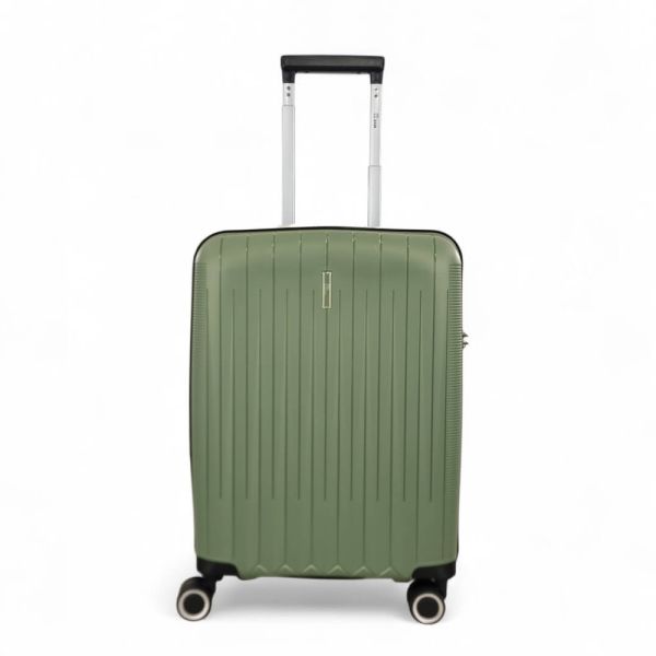 Cabin Hard Expandable Luggage 4 Wheels Rain 4W RB80152 55cm Green
