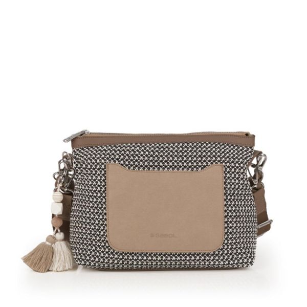 Τσάντα γυναικεία ώμου - crossbody γκρι Gabol Dolce