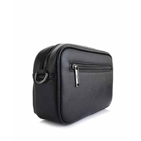 Τσαντάκι χεριού - ώμου μαύρο ανδρικό Beverly Hills Polo Club Wall Street Shoulder Bag BH-8511