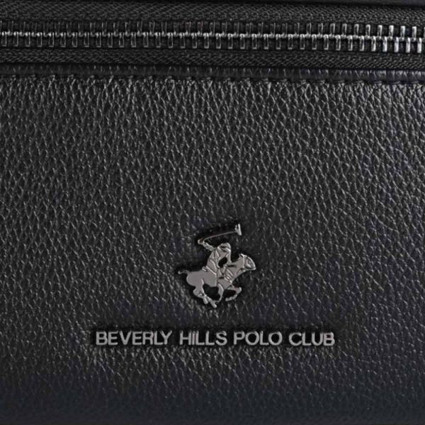 Τσαντάκι χεριού - ώμου μαύρο ανδρικό Beverly Hills Polo Club Wall Street Shoulder Bag BH-8511