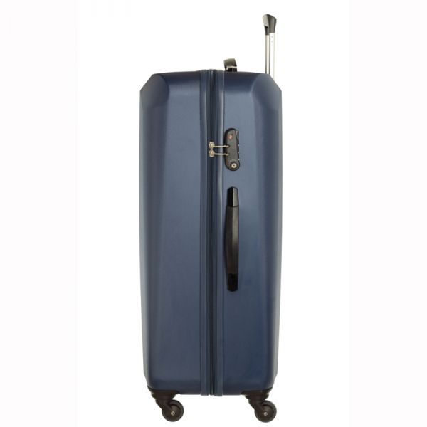 Βαλίτσα σκληρή μεσαία μπλε με 4 ρόδες Dielle 248 60