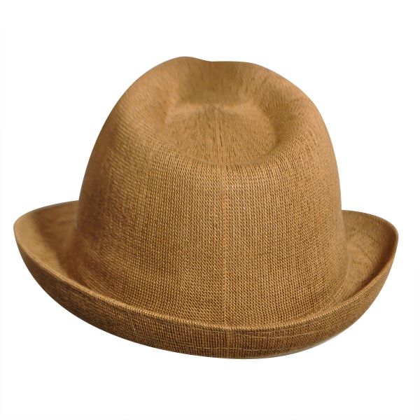 Summer Trilby Hat  Kangol Bamboo Arnold Tan