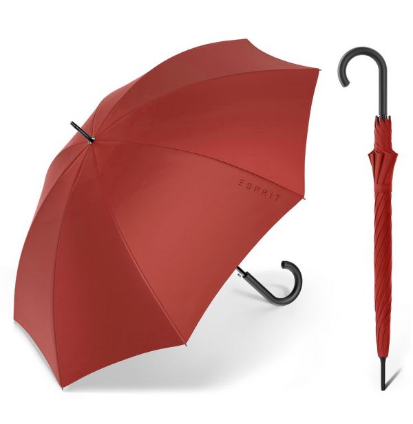 Ομπρέλα μεγάλη αυτόματη μονόχρωμη κεραμιδί Esprit Long AC Eco Russet Brown