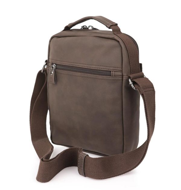 Τσάντα ώμου ανδρική καφέ National Geographic Slope Crossbody Bag N10581.33 Brown