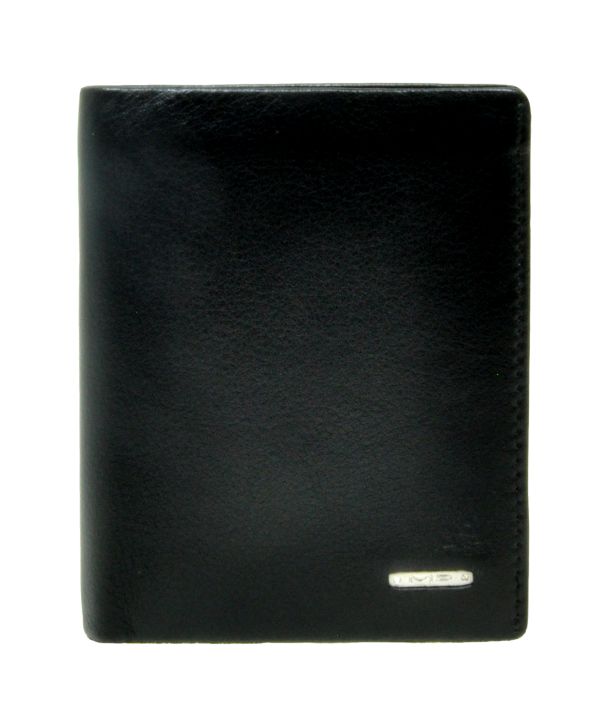 Πορτοφόλι δερμάτινο κάθετο μαύρο  Marta Ponti Leather Wallet Platina Black B225024