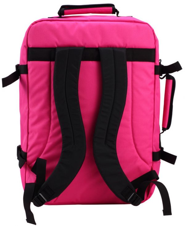 Τσάντα ταξιδίου - σακίδιο πλάτης ροζ Cabin Zero Classic Ultra Light Cabin Bag Hot Pink, πίσω όψη