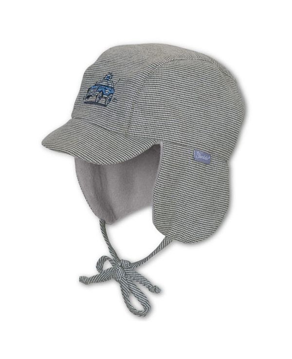 Winter Cap With Ear Flaps Sterntaler Grey